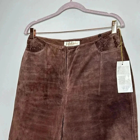 Margaret Godfrey Brown Genuine Leather Pants - Picture 7 of 14